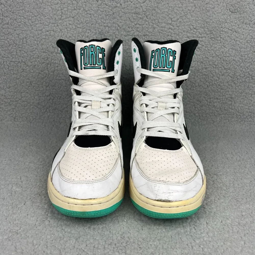 Nike Air Command Force Hyper Jade Men 13 Shoe White Black Pump Sneakers Trainers - Picture 4 of 12